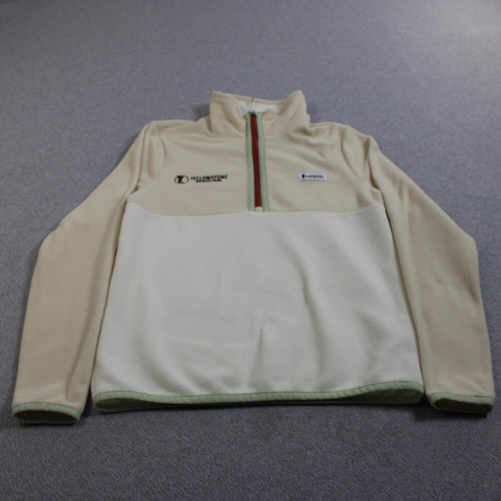 Cotopaxi Fleece Jacket Women XS White Colorblock Yellowstone 1/4 Zip Pullover